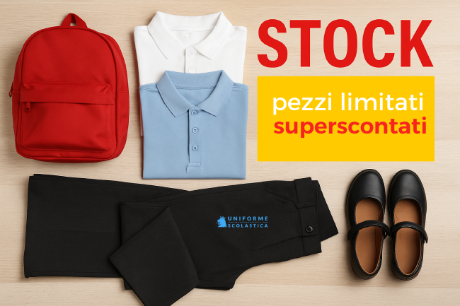 Stock abbigliamento scolastico