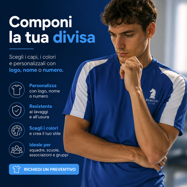 Abbigliamento scacchista personalizzato