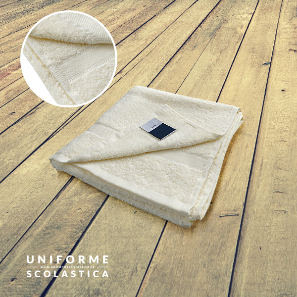 Asciugamano di cotone - Questo asciugamano è realizzato al 100% in Cotone Terry, piacevolmente soffice. Le dimensioni dell'asciugamano sono 1 metro X 0,50 cm.