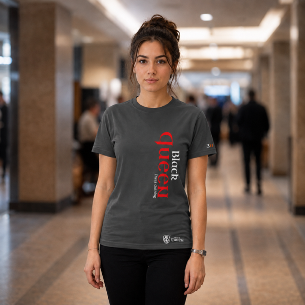 Black Queen T-Shirt 3N dark grey