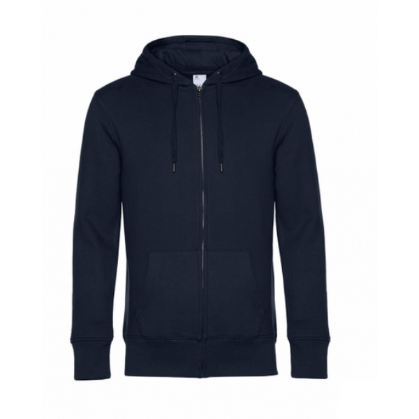 Felpa zip e cappuccio uomo