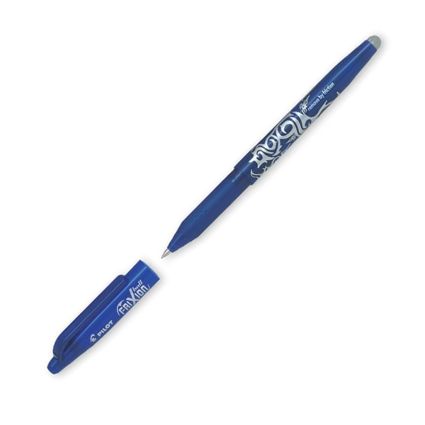 Penna Frixion cancellabile blu - Penna Frixion cancellabile blu. Penna a sfera Frixion cancellabile e ricaricabile. Colore blu. Tratto 0.7. Il suo tratto è particolarmente scorrevole.